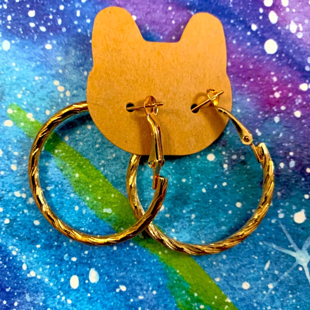 Gold Hoops Costume Jewelry